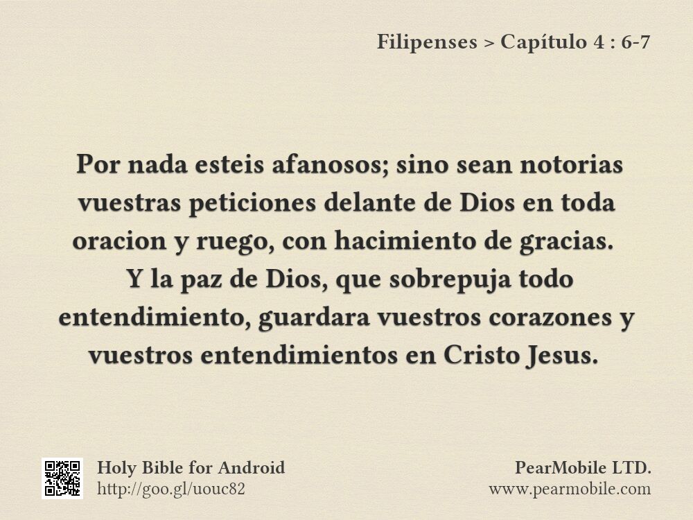 Filipenses, Capítulo 4:6-7